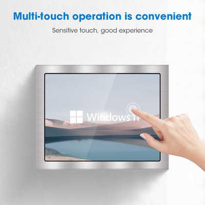 Industrial IP65 Wall Mount Panel PC 4GB DDR3 Memoria VESA Mount Windows 10 64GB SSD
