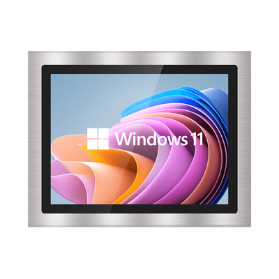 Monitor a schermo multitouch capacitivo impermeabile 4 3 LCD VGA DVI USB Luminosità 250-1500cd/m2