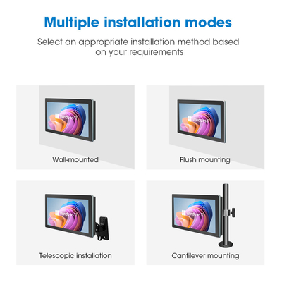 PC touch panel industriale con memoria 2GB/4GB/8GB 1920*1080 Risoluzione porte VGA/COM/USB e Win 10/11/Linux