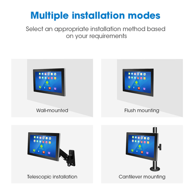 15.6 pollici robusto Android Touch Panel PC con IP65 Front Bezel e 2G / 4G / 8G DDR3 Memoria