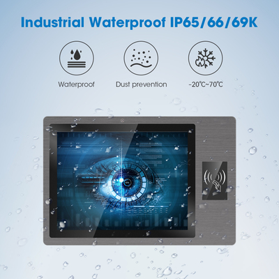 15 pollici di ampia tensione Android touch panel PC con certificazione IP65 e robusto design meccanico