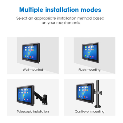 Connettività versatile Android Touch Panel PC con montaggio VESA e certificazione IP65