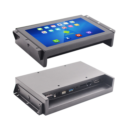 Computer con schermo Android touch nero e RS232/USB/RJ45/VGA/H-D-MI