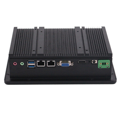USB/RJ45/COM/VGA/HDMI/DC12V PC a pannello industriale senza ventilatore con tensione di ingresso 12-36V