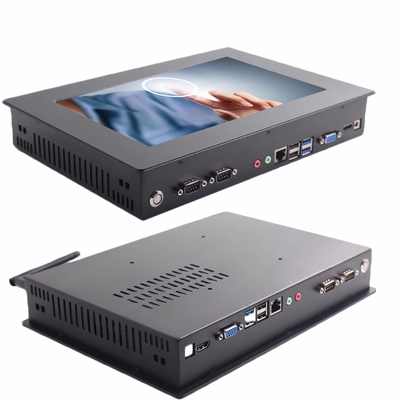 10.1 pollici Industrial Embedded Touch Panel PC con 12-36V di tensione di ingresso e 32G-256G di SSD Storage