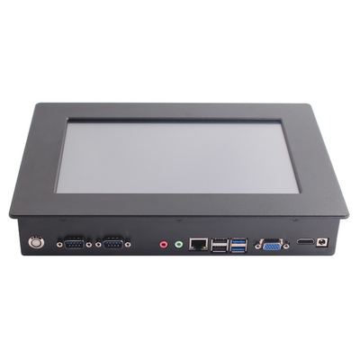 10.1 pollici senza ventilatore PC touch panel industriale con sistema operativo Window/Lunix e ingresso 12-36V