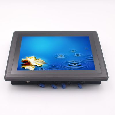 Monitor PC a pannello 12V a corrente continua con protezione IP65/66/67 e 64 GB di spazio di archiviazione