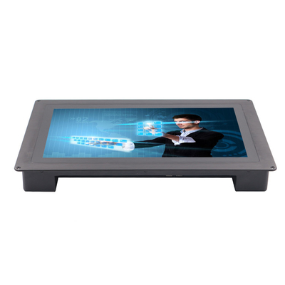 Embedded Touch Panel PC 15.6 Inch Screen Size 12-36V Input Voltage Interfaccia USB/RJ45/COM/VGA/HD MI/DC12V