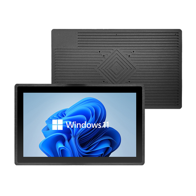 PC industriale con pannello da 12-36V di tensione in ingresso, touchscreen e interfaccia USB/RJ45/COM/VGA/HD MI/DC12V