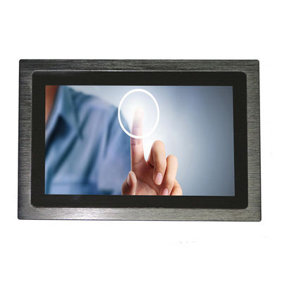 OS capacitivo di alluminio del monitor Windows/Linux del touch screen 12VDC