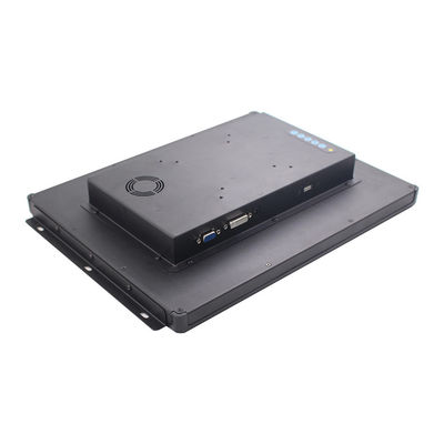 Monitor capacitivo di plastica del pannello di tocco dell'incastonatura 250nits DVI a 15 pollici
