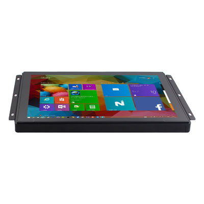Monitor capacitivo di plastica del pannello di tocco dell'incastonatura 250nits DVI a 15 pollici