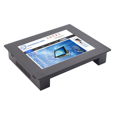 Incastonatura di alluminio resistente incastonata x768 del monitor 8 del touch screen nel 1024