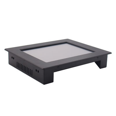 monitor LCD impermeabile 1024x768 a 8 pollici di 350nits IP65 con HDMI VGA