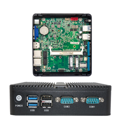 Lega di alluminio Fanless di Ethernet di ITX MINI Pc Intel J1900 2 di PCIE RS232