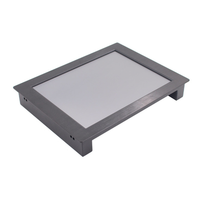 Cassa di alluminio del metallo del monitor resistente dello schermo attivabile al tatto LED della parte anteriore IP65 per il Governo del chiosco
